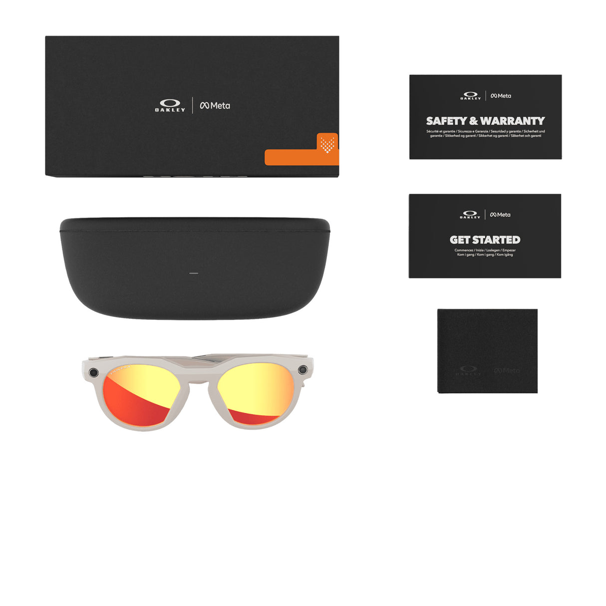 Oakley Meta AI HSTN Prizm Ruby Smartglasses Warm Grey - 53 Degrees North 