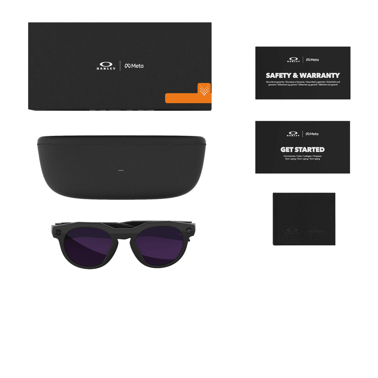 Oakley Meta AI HSTN Transitions Amethyst Smartglasses Black - 53 Degrees North 