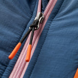 Passenger Women's Ocean 2.0 Recycled Insulated Half Zip Jacket Dark Denim/Sunset Orange / X-Small-Dark Denim/Sunset Orange / Small-Dark Denim/Sunset Orange / Medium-Dark Denim/Sunset Orange / Large-Dark Denim/Sunset Orange / X-Large #- 53 Degrees North 