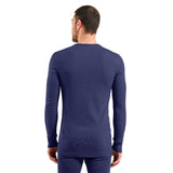 Odlo Men's Active Warm Baselayer Crew Neck Baselayer Skipper Blue / Small-Skipper Blue / Medium-Skipper Blue / Large-Skipper Blue / X-Large-Skipper Blue / XX-Large - 53 Degrees North 