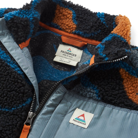 Passenger Men's Offroad Recycled Sherpa Half Zip Fleece Abstract Trails Black / Small-Abstract Trails Black / Medium-Abstract Trails Black / Large-Abstract Trails Black / X-Large #- 53 Degrees North 