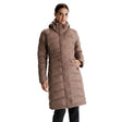 Kathmandu Women's Winterburn Longline Down Coat Taupe / X-Small-Taupe / Small-Taupe / Medium-Taupe / Large-Taupe / X-Large #- 53 Degrees North 