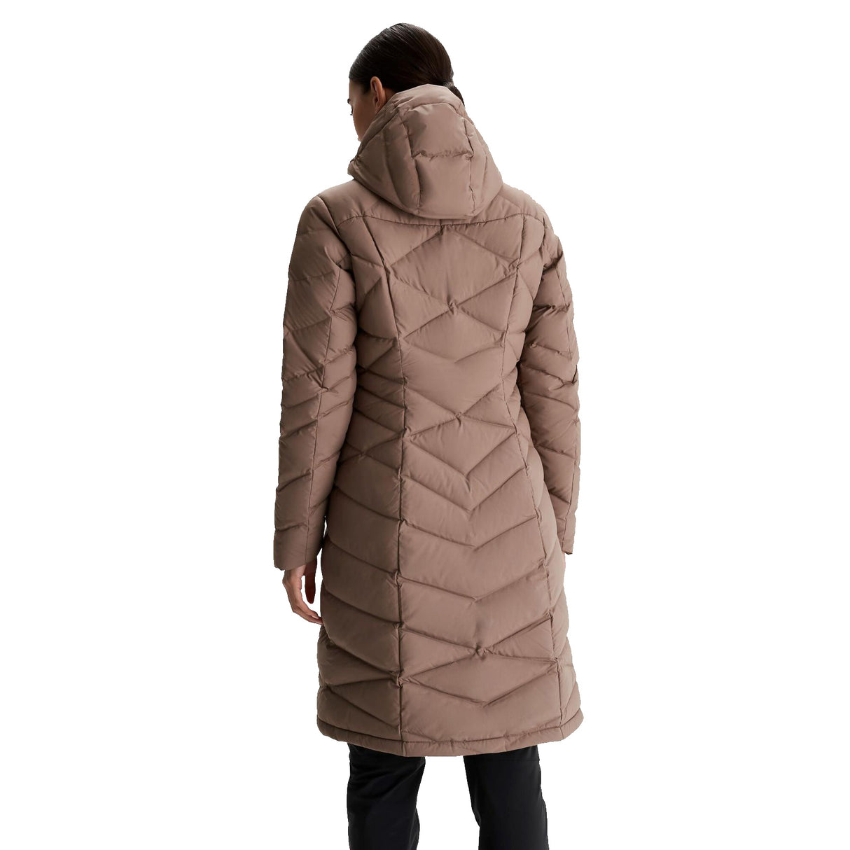 Kathmandu Women's Winterburn Longline Down Coat Taupe / X-Small-Taupe / Small-Taupe / Medium-Taupe / Large-Taupe / X-Large #- 53 Degrees North 