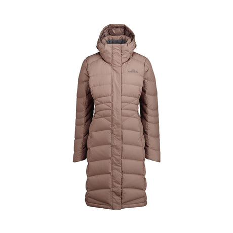 Kathmandu Women's Winterburn Longline Down Coat Taupe / X-Small-Taupe / Small-Taupe / Medium-Taupe / Large-Taupe / X-Large #- 53 Degrees North 