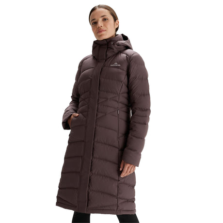 Kathmandu Women's Winterburn Longline Down Coat Taupe / X-Small-Taupe / Small-Taupe / Medium-Taupe / Large-Taupe / X-Large #- 53 Degrees North 