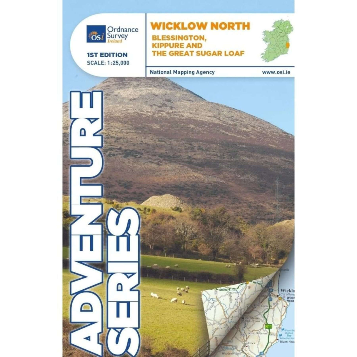 Ordnance Survey Adventure Series - Wicklow North Blessington Default Title - 53 Degrees North 