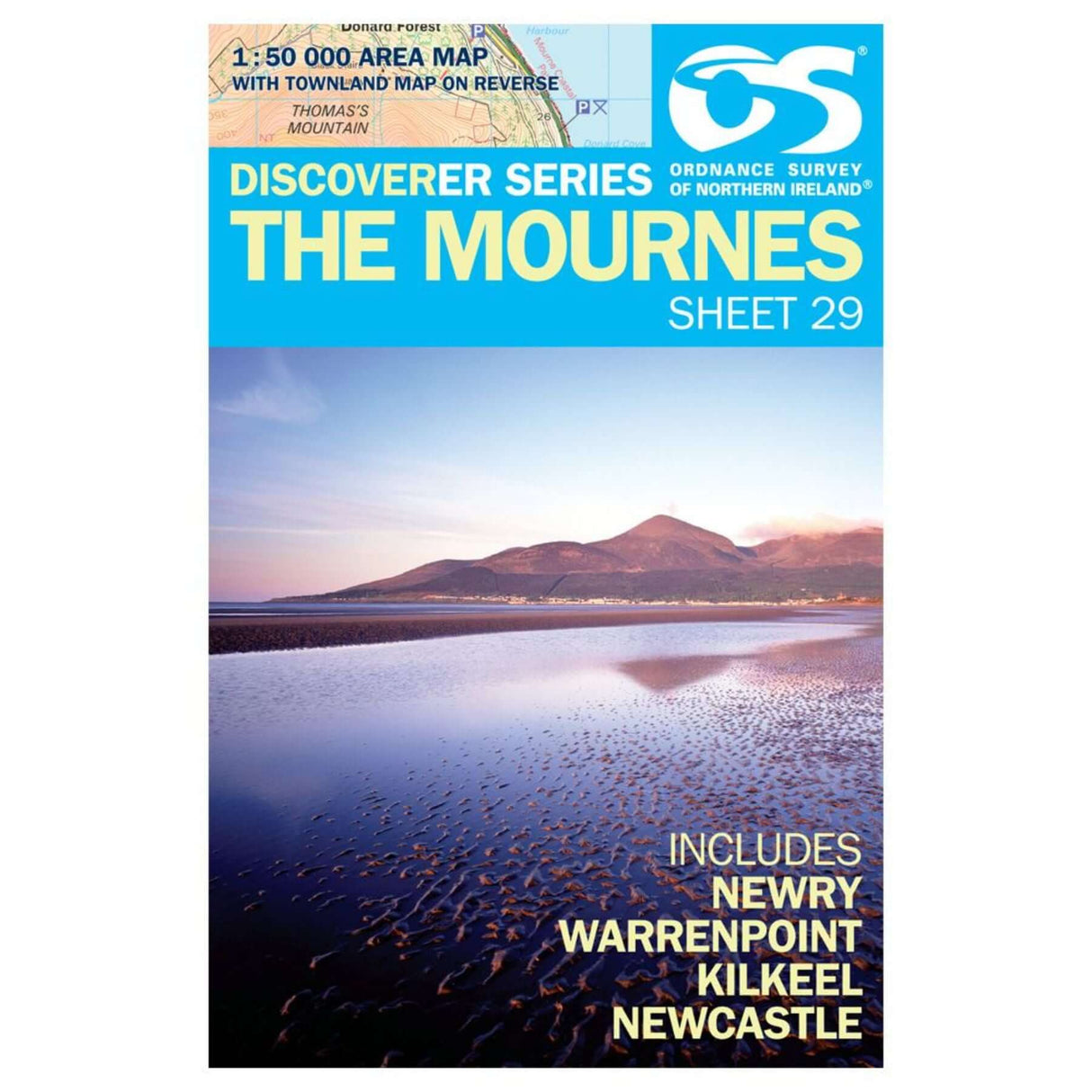 Ordnance Survey Discoverer Series 29 - The Mournes Default Title - 53 Degrees North 