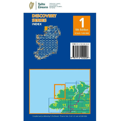 Ordnance Survey Discovery Series 1 - Donegal Default Title - 53 Degrees North 