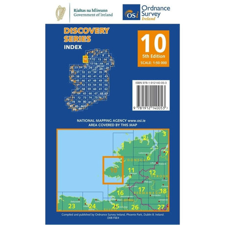 Ordnance Survey Discovery Series 10 - Donegal Default Title - 53 Degrees North 