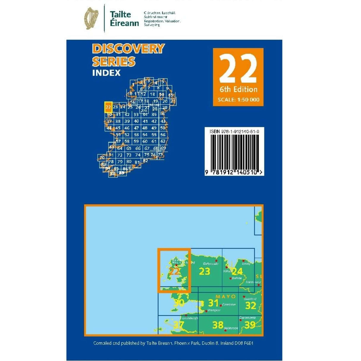 Ordnance Survey Discovery Series 22 - Mayo Default Title - 53 Degrees North 
