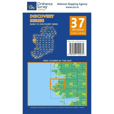 Ordnance Survey Discovery Series 37 - Mayo, Galway Default Title - 53 Degrees North 