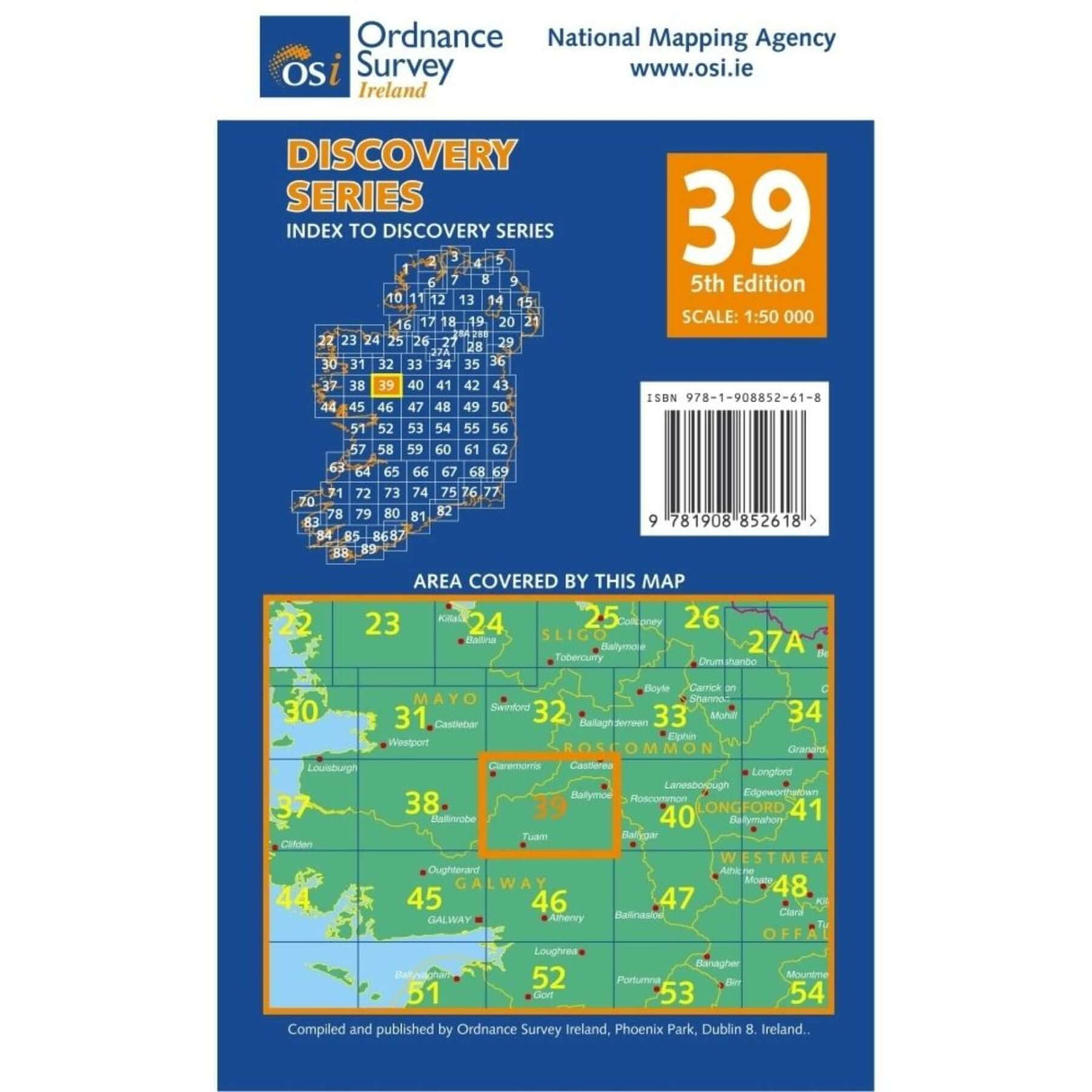 Ordnance Survey Discovery Series 39 - Galway, Mayo, Roscommon Default Title - 53 Degrees North 