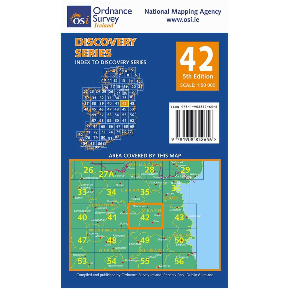 Ordnance Survey Discovery Series 42 - Meath, Westmeath Default Title - 53 Degrees North 