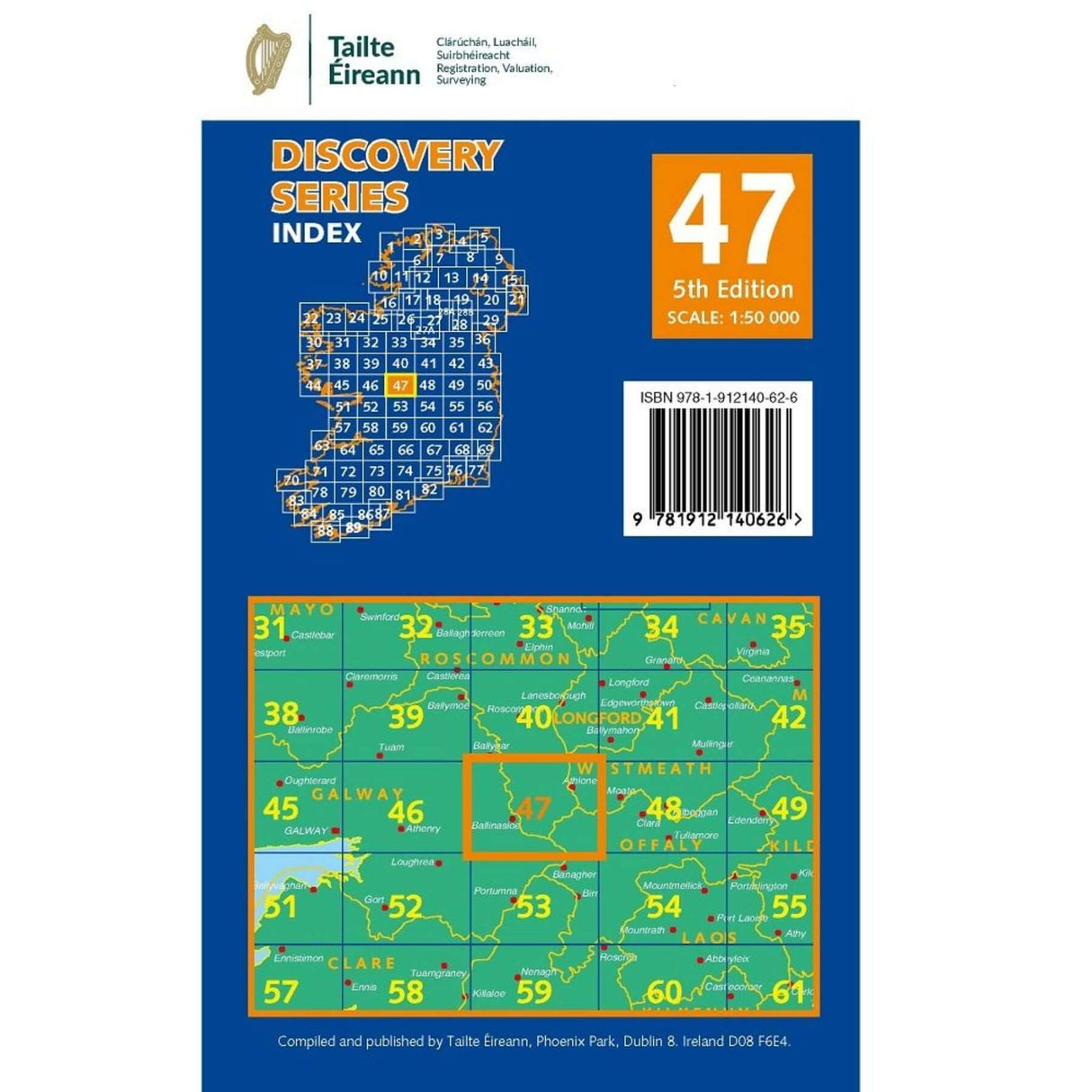 Ordnance Survey Discovery Series 47 - Galway, Offaly, Roscommon, Westmeath Default Title - 53 Degrees North 