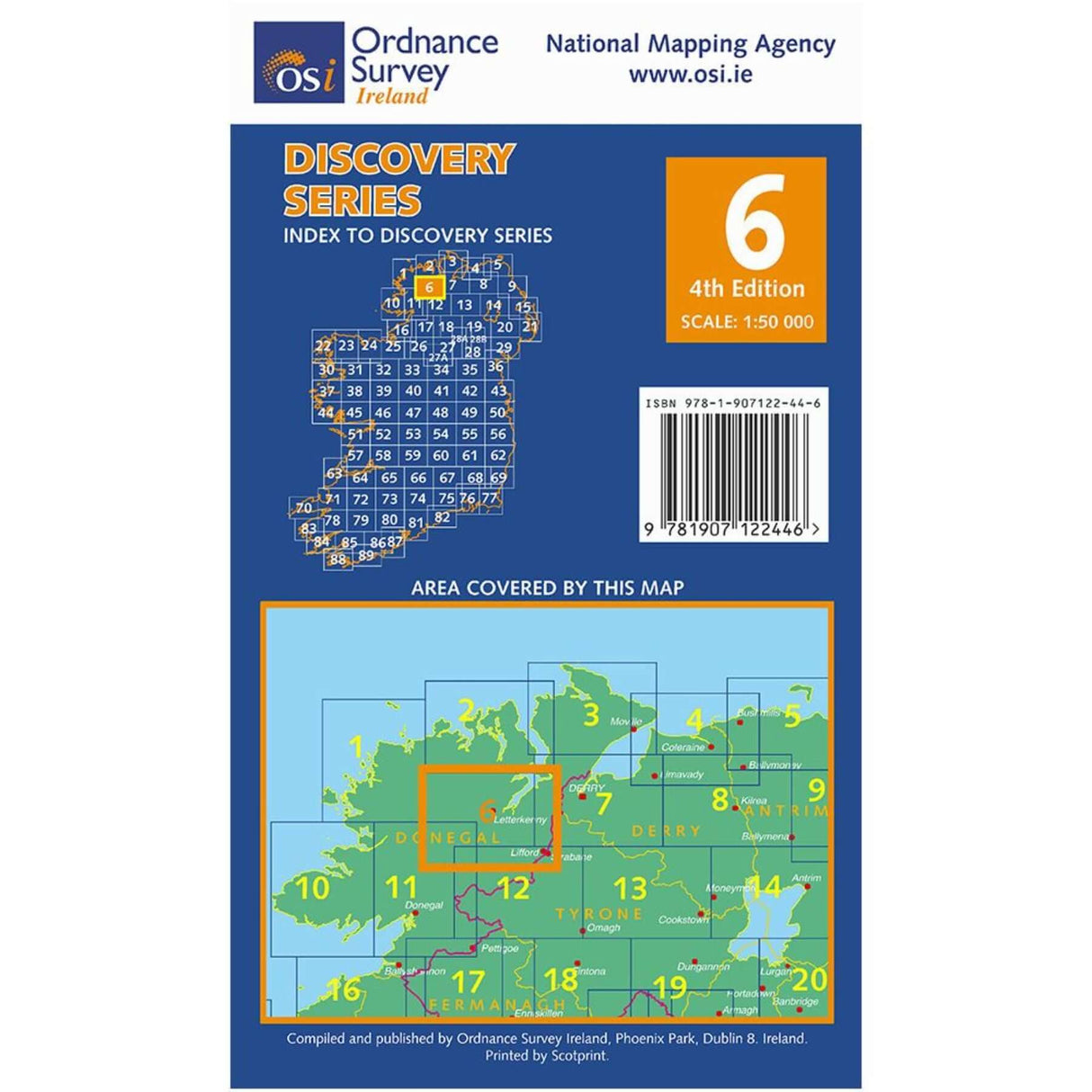 Ordnance Survey Discovery Series 6 - Donegal, Tyrone Default Title - 53 Degrees North 