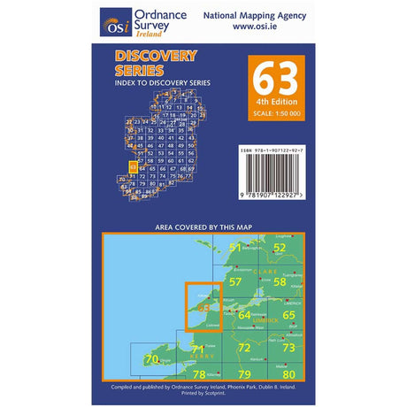 Ordnance Survey Discovery Series 63 - Clare, Kerry Default Title - 53 Degrees North 