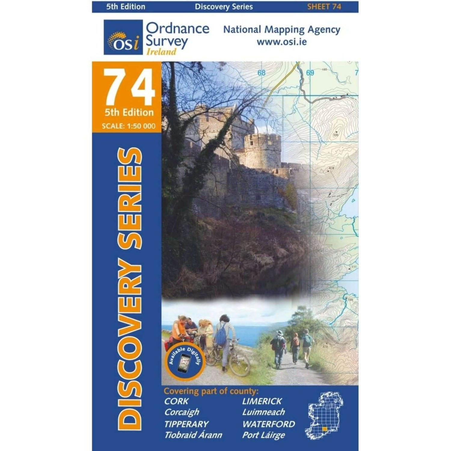 Ordnance Survey Discovery Series 74 - Cork, Tipperary, Limerick, Waterford Default Title - 53 Degrees North 