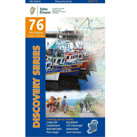 Ordnance Survey Discovery Series 76 - Carlow, Kilkenny, Waterford, Wexford Default Title - 53 Degrees North 