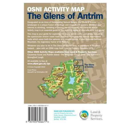 Ordnance Survey Glens Of Antrim - Activity Map Default Title - 53 Degrees North 