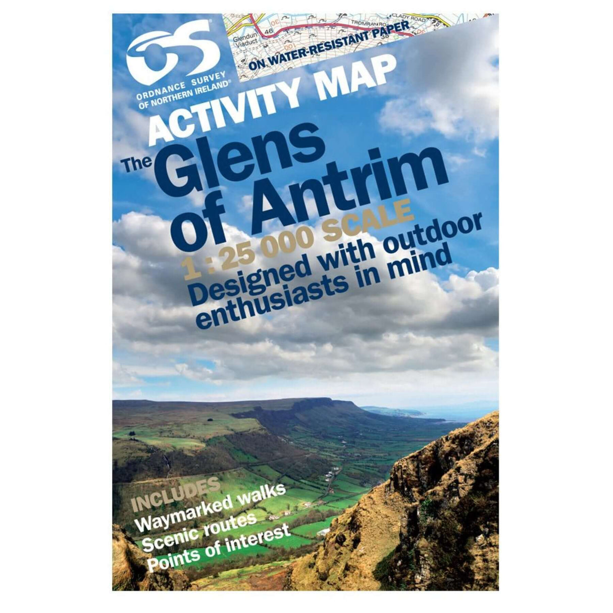 Ordnance Survey Glens Of Antrim - Activity Map Default Title - 53 Degrees North 