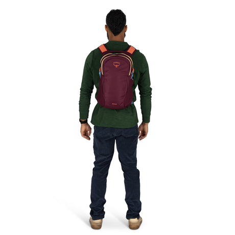 Osprey Daylite Backpack Moody Burgundy-Blue Spikemoss/Alkaline-Black-Cascade Blue/Latte Brown - 53 Degrees North 
