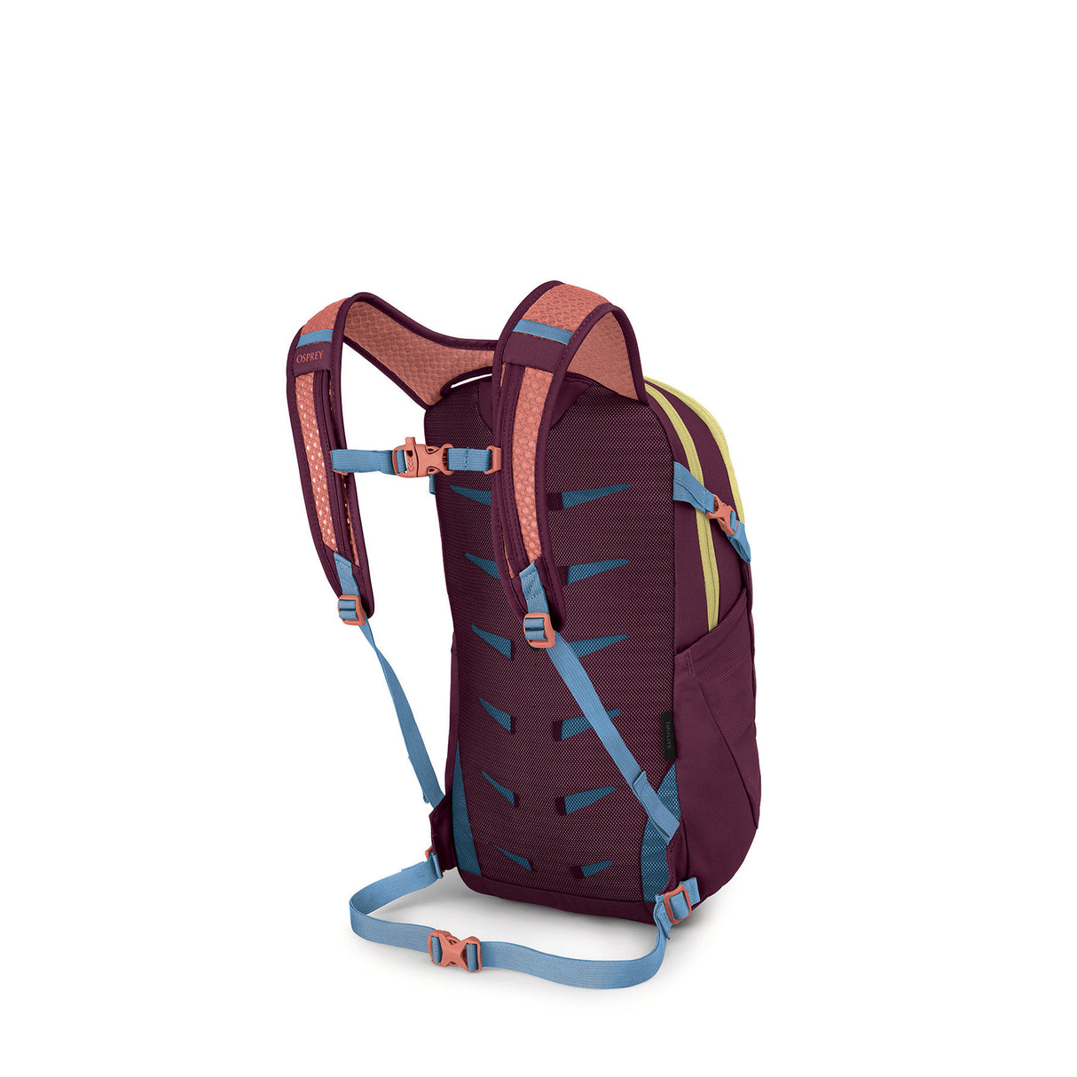 Osprey Daylite Backpack Moody Burgundy-Blue Spikemoss/Alkaline-Black-Cascade Blue/Latte Brown - 53 Degrees North 