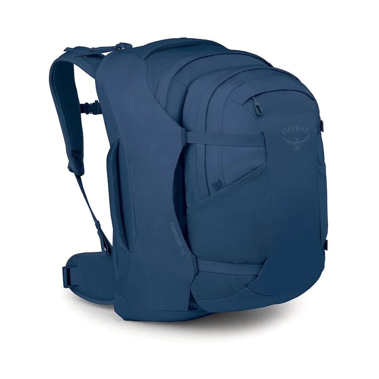 Osprey Farpoint 55 Travel Pack Black-Antique Blue - 53 Degrees North 