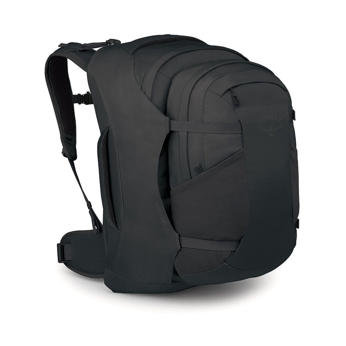 Osprey Farpoint 55 Travel Pack Black-Antique Blue - 53 Degrees North 