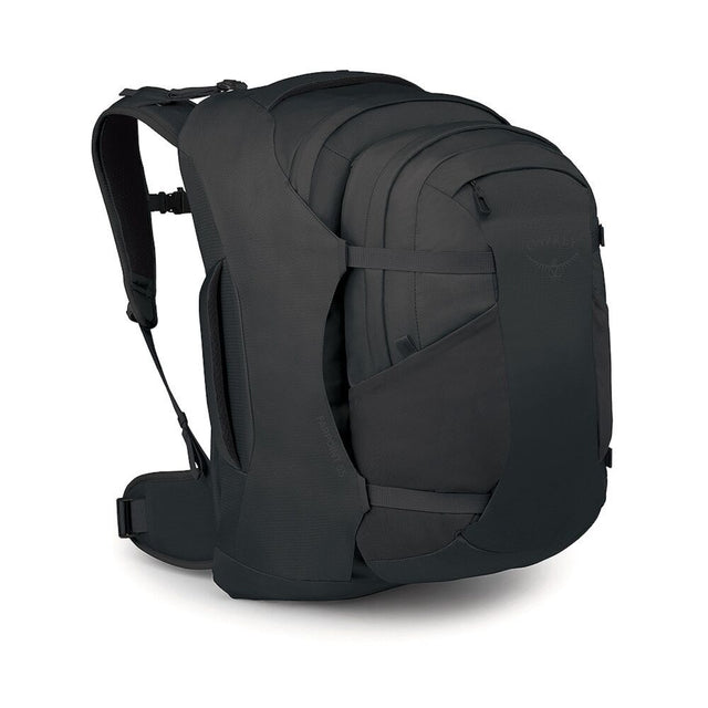 Osprey Farpoint 55 Travel Pack Black-Antique Blue - 53 Degrees North 
