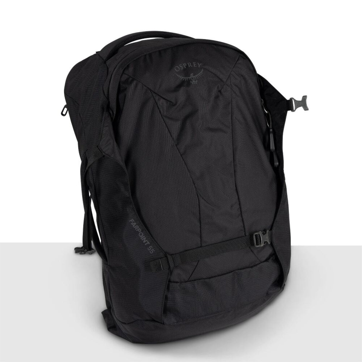 Osprey Farpoint 55 Travel Pack Black-Antique Blue - 53 Degrees North 