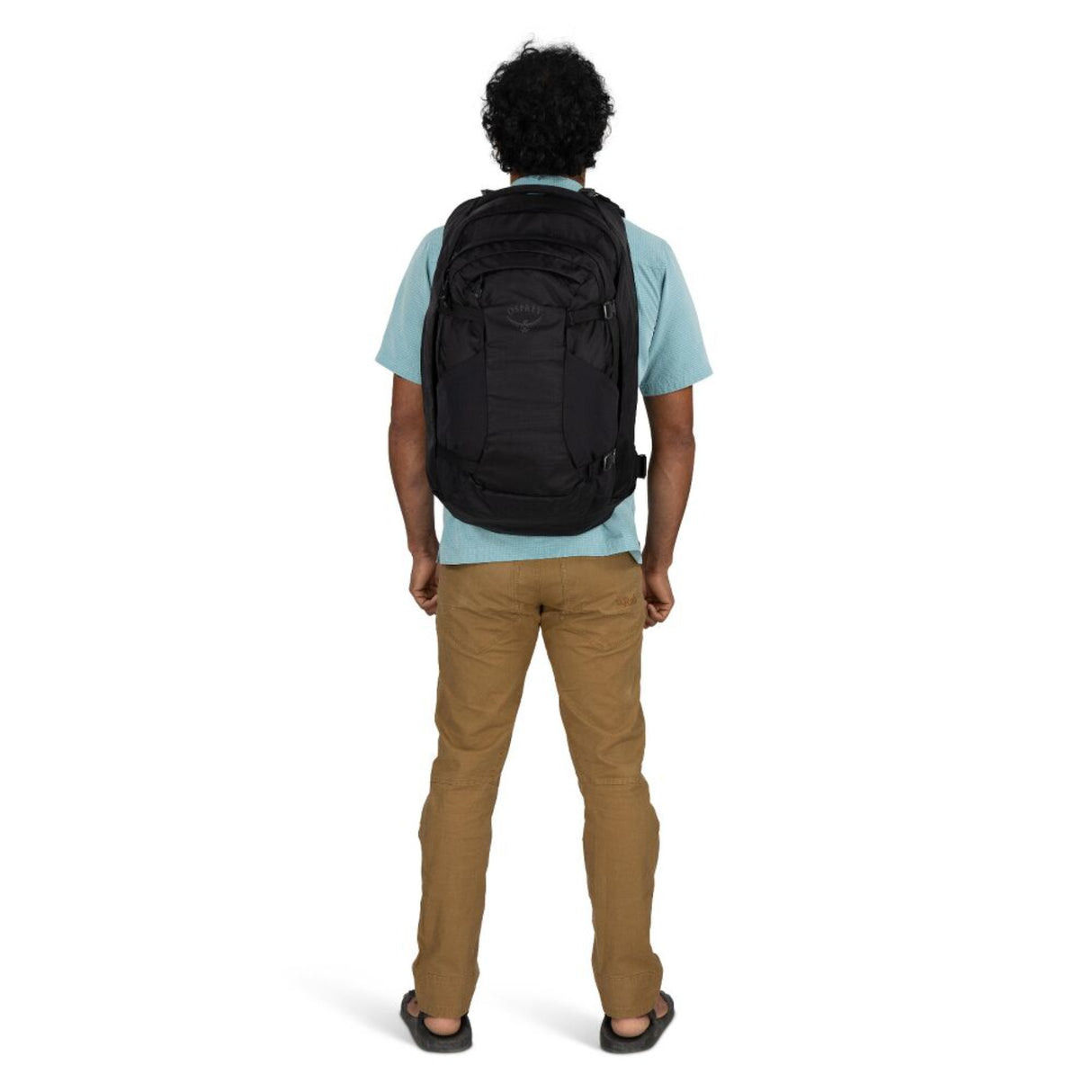 Osprey Farpoint 55 Travel Pack Black-Antique Blue - 53 Degrees North 
