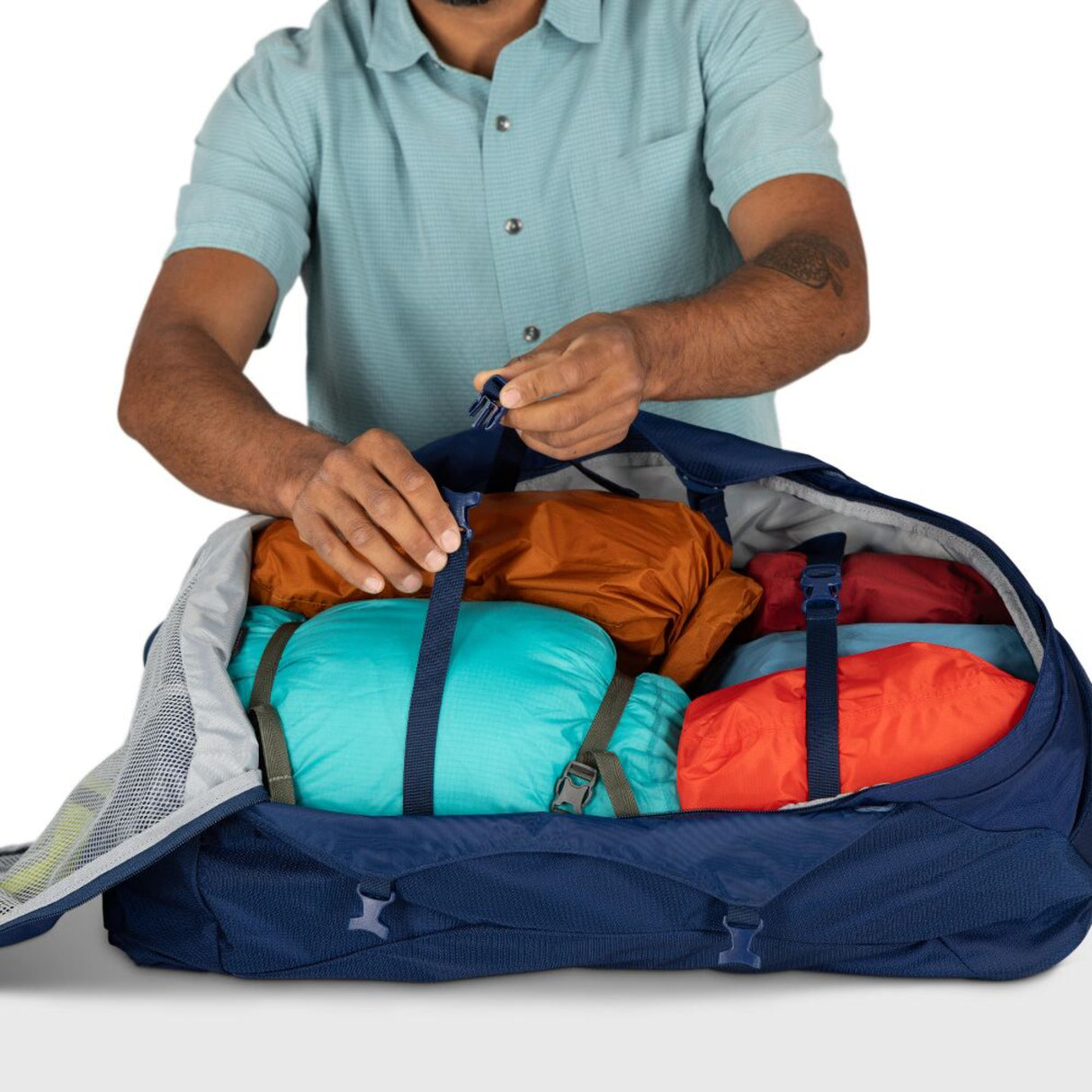 Osprey Farpoint 70 Travel Pack Antique Blue - 53 Degrees North 