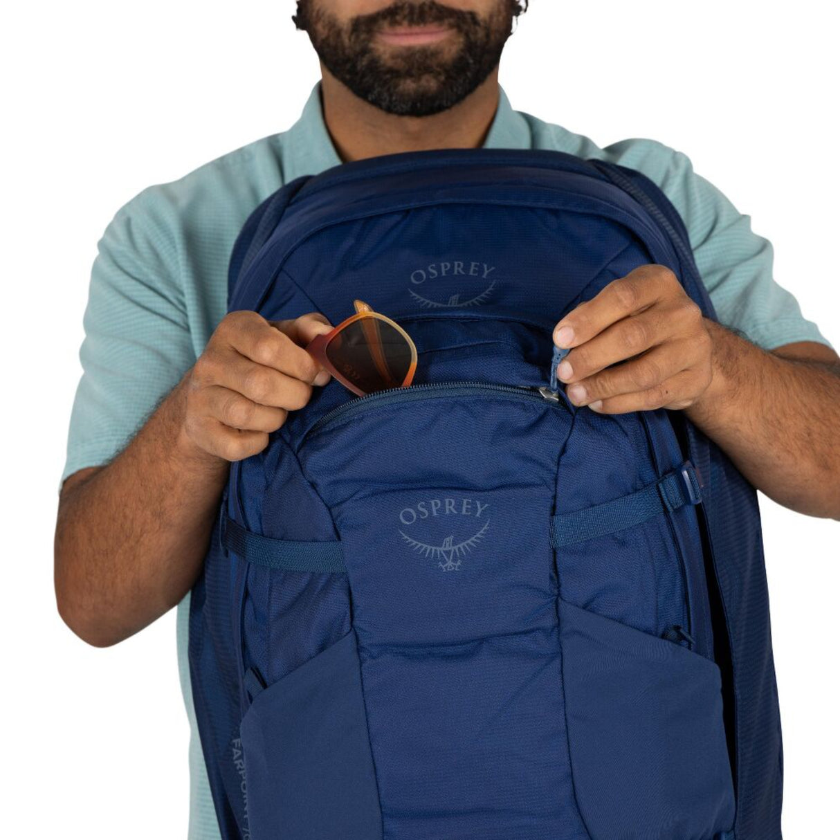 Osprey Farpoint 70 Travel Pack Antique Blue - 53 Degrees North 