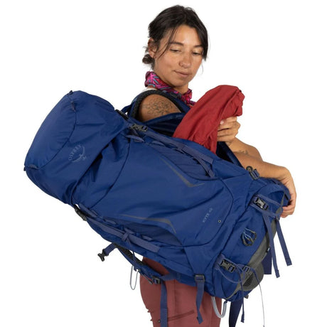 Osprey Kyte 48 Hiking Backpack Serenity Blue / X-Small/Small-Serenity Blue / Medium/Large-Elderberry Purple / X-Small/Small-Elderberry Purple / Medium/Large - 53 Degrees North 