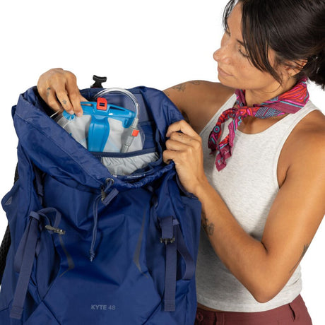 Osprey Kyte 48 Hiking Backpack Serenity Blue / X-Small/Small-Serenity Blue / Medium/Large-Elderberry Purple / X-Small/Small-Elderberry Purple / Medium/Large - 53 Degrees North 