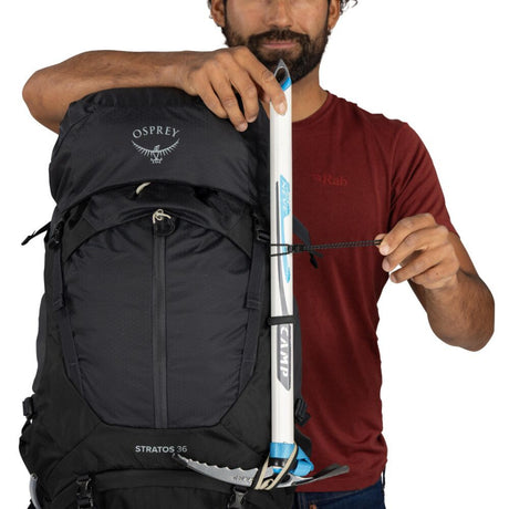 Osprey Stratos 36 Hiking Backpack Raven Black - 53 Degrees North 