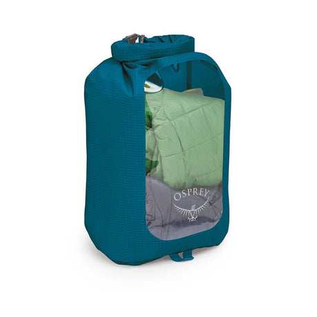 Osprey Ultralight Drysack with Window 12L Waterfront Blue - 53 Degrees North 