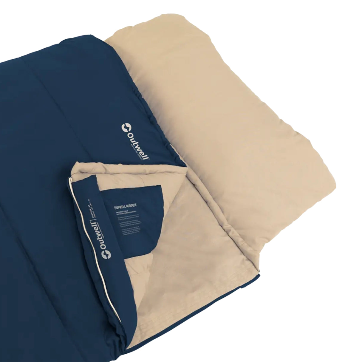 Outwell Contour Lux Sleeping Bag Red-Deep Blue - 53 Degrees North 