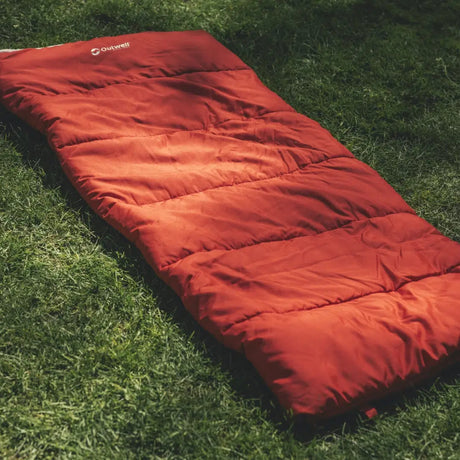 Outwell Contour Lux Sleeping Bag Red-Deep Blue - 53 Degrees North 