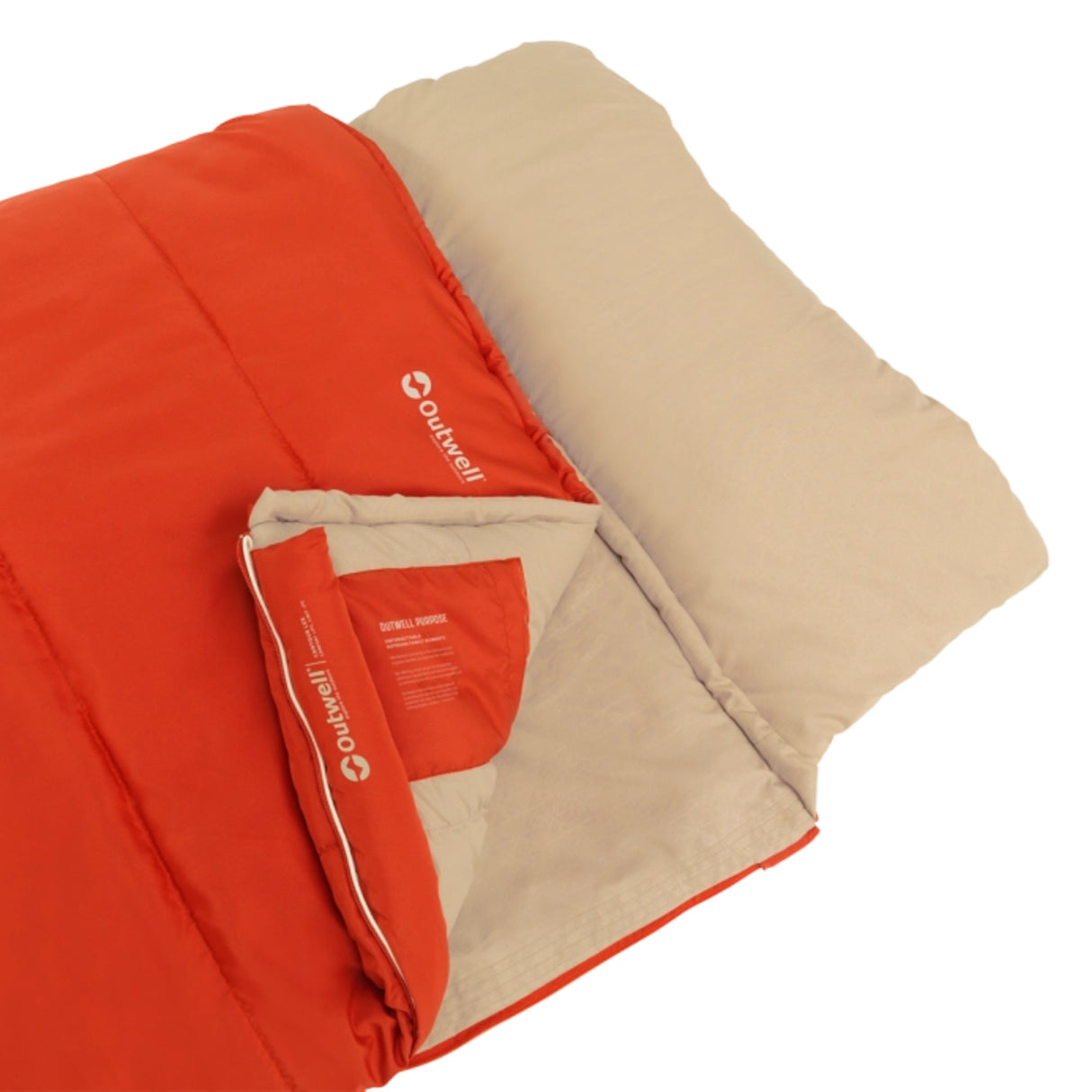 Outwell Contour Lux Sleeping Bag Red-Deep Blue - 53 Degrees North 