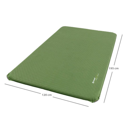 Outwell Dreamcatcher Double 5.0 Self-Inflating Mat Green / One Size - 53 Degrees North 