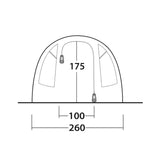 Outwell Durango 4 4-Person Family Tent Green - 53 Degrees North 