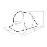 Outwell Eastbourne Beach Shelter Cream White - 53 Degrees North 