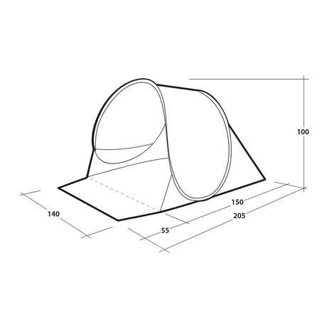 Outwell Eastbourne Beach Shelter Cream White - 53 Degrees North 