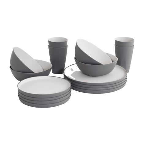 Outwell Gala 2 Person Dinner Set Grey Mist / One Size - 53 Degrees North 