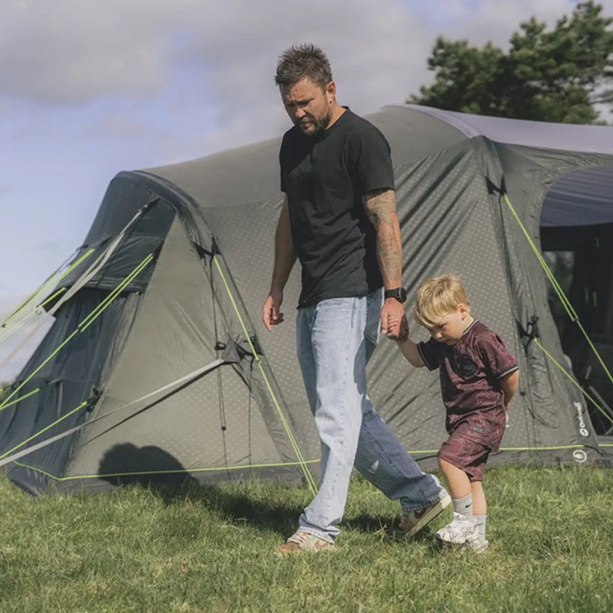 Outwell Iowa 6 Air 6-Person Tent Green - 53 Degrees North 