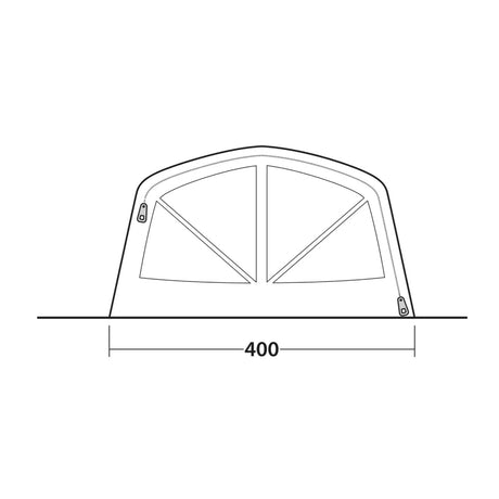 Outwell Iowa 6 Air 6-Person Tent Green - 53 Degrees North 