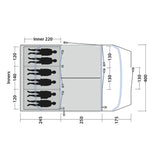 Outwell Sacramento 6 Air 6-Person Tent Blue - 53 Degrees North 