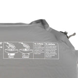 Outwell Sleepin Single 5.0 cm Self-inflating Mat Grey / One Size - 53 Degrees North 