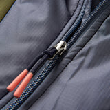 Passenger Men's Oceanic Recycled Insulated Half Zip Jacket Black/Retro Orange / Small-Black/Retro Orange / Medium-Black/Retro Orange / Large-Black/Retro Orange / X-Large-Black/Khaki / Small - 53 Degrees North 
